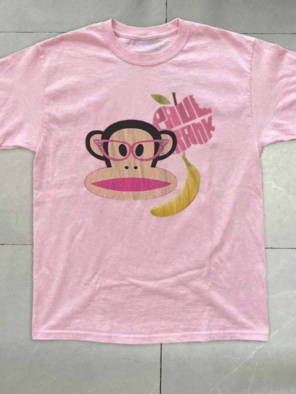 Pink Graphic paulfrankk Tee with Yellow Banana